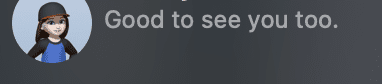 Read more about the article good to see you too, she said